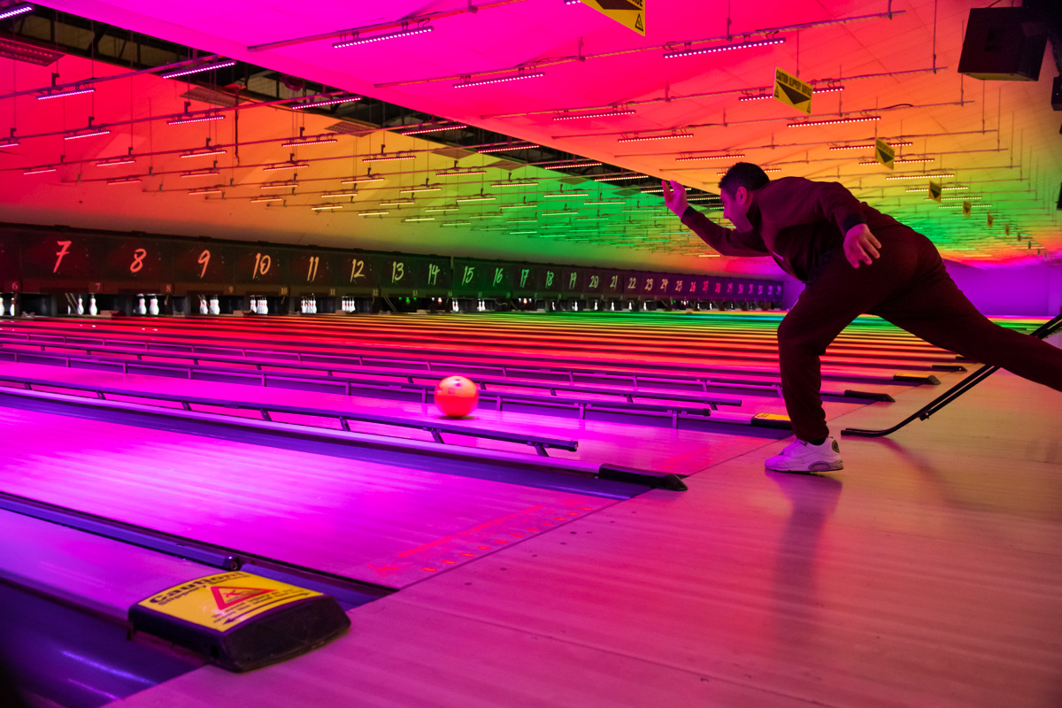 Man bowling at Tenpin