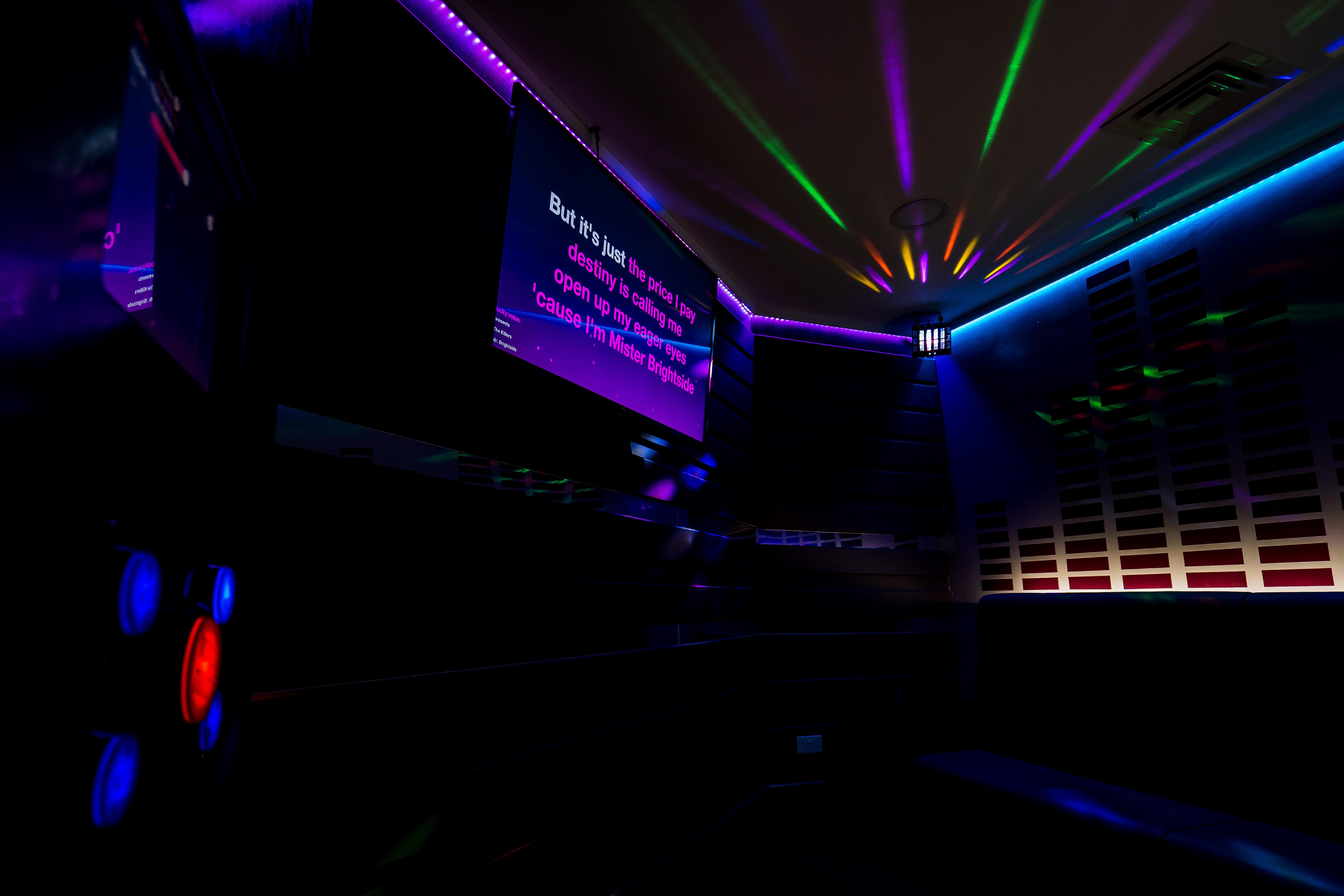 Karaoke Screen In Dark Room Birmingham Star City 2