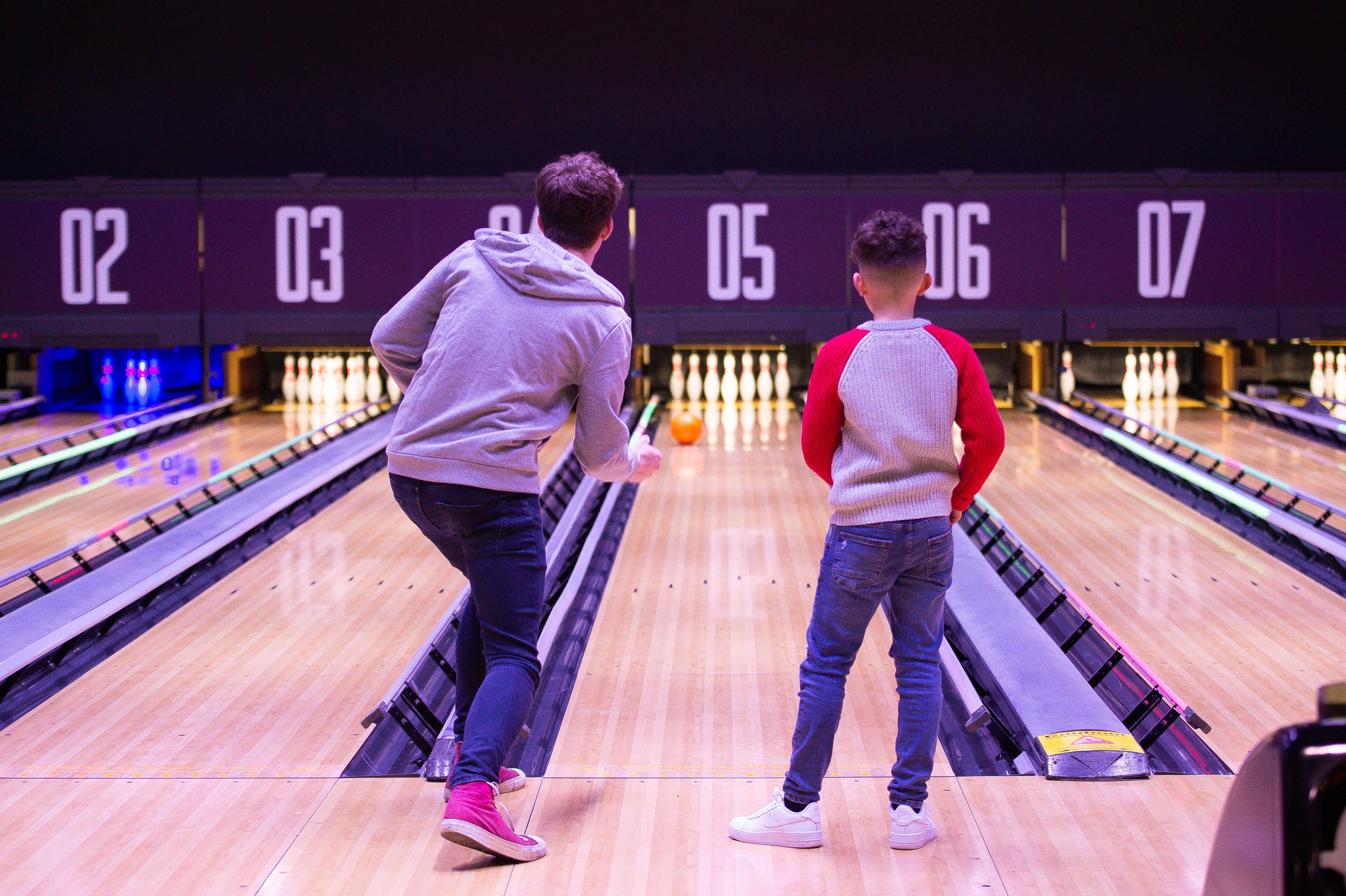 Bowling Ball Swing Male Boy