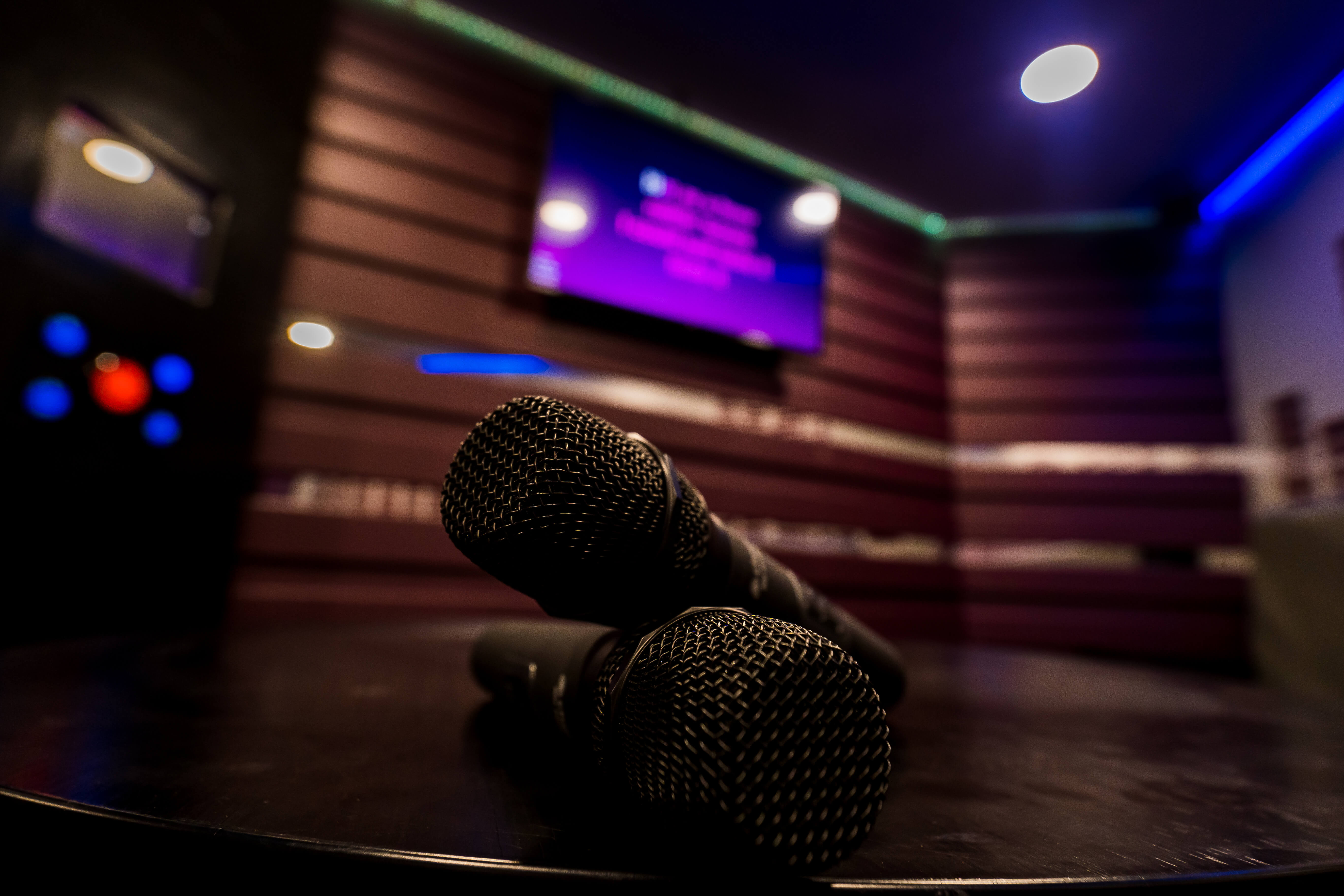 Microphones In Karaoke Room Birmingham Star City 2