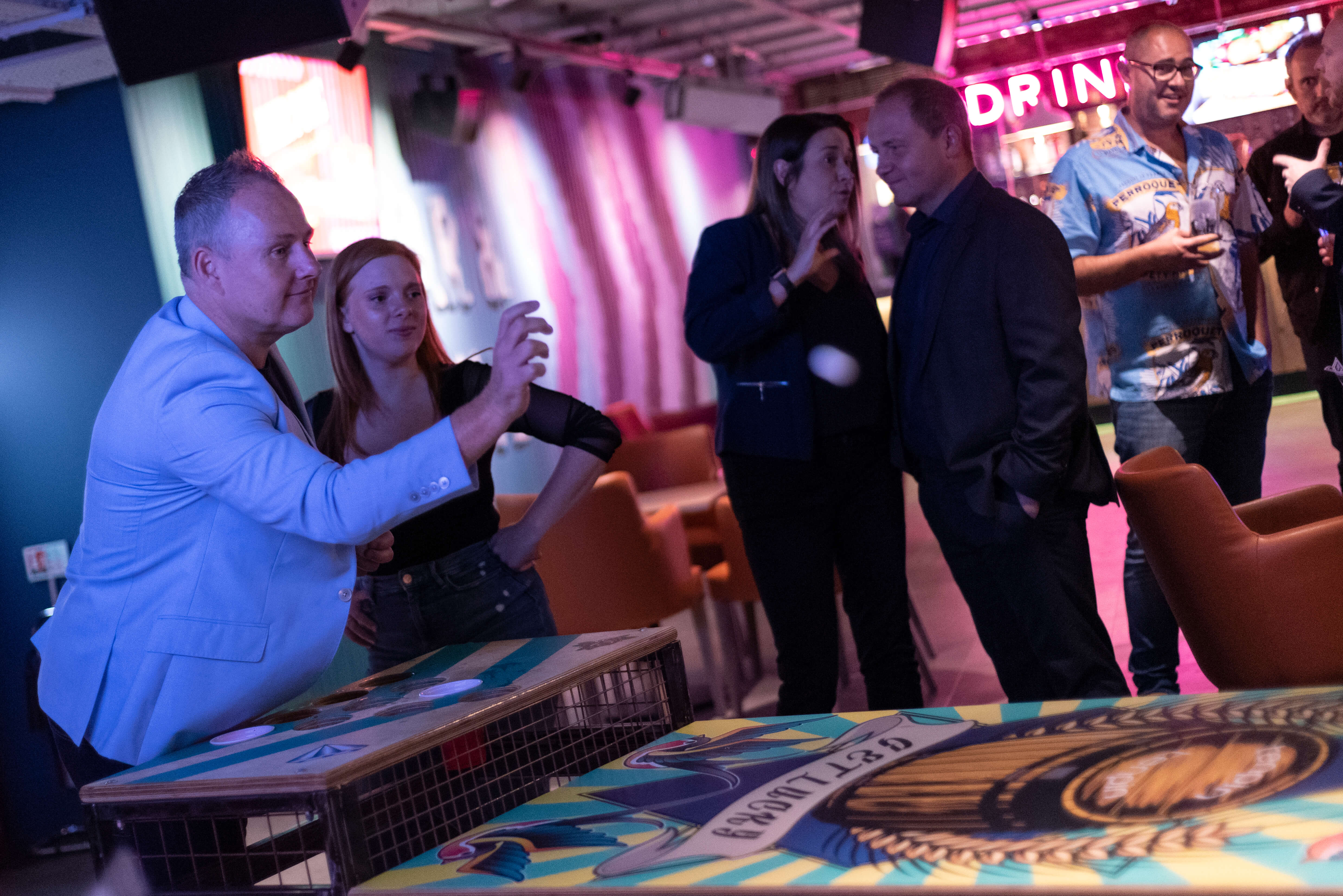 Man Playing Beer Pong Tenpin Printworks 2