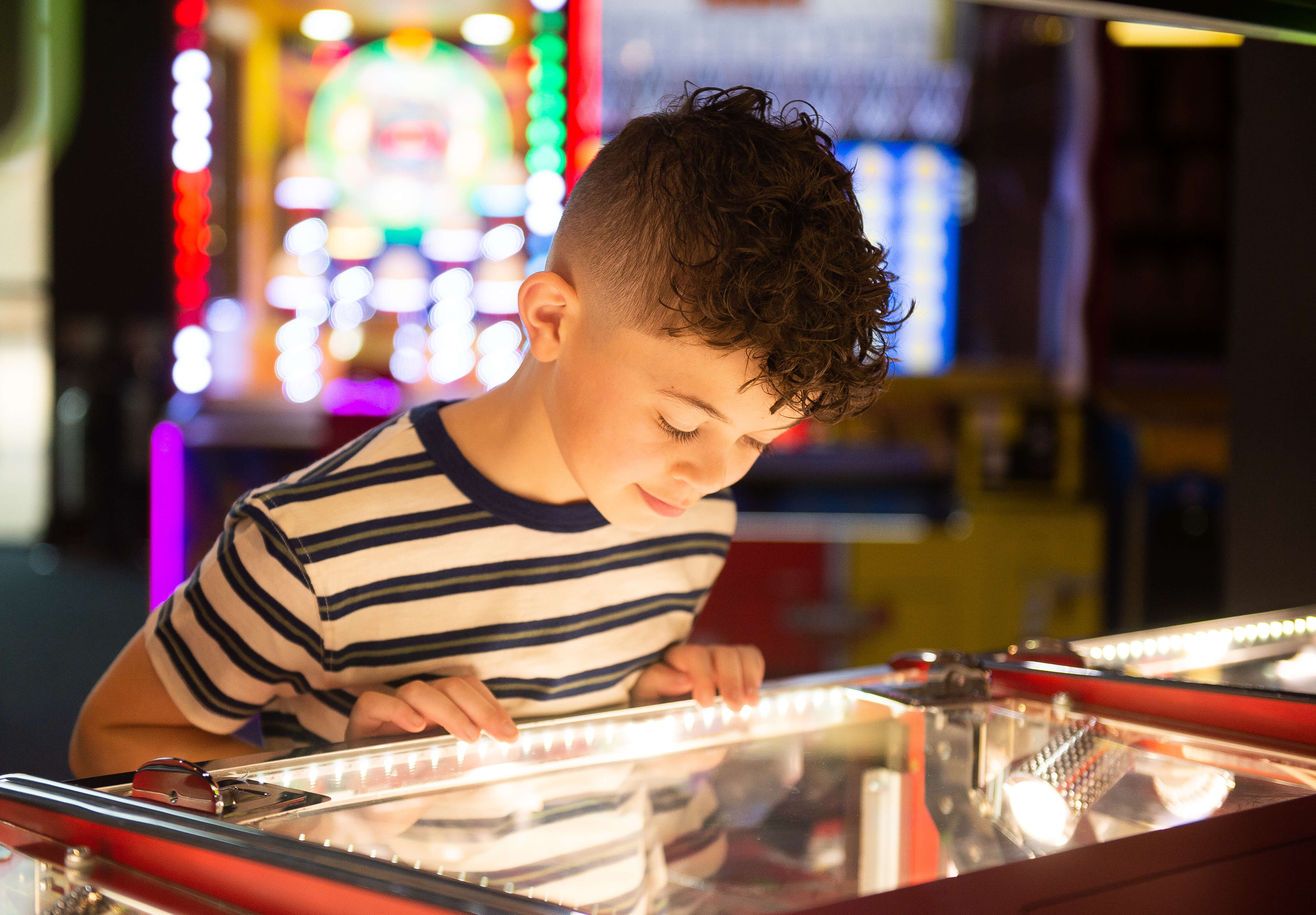 Slot Machines Arcade Games Tenpin Child Boy