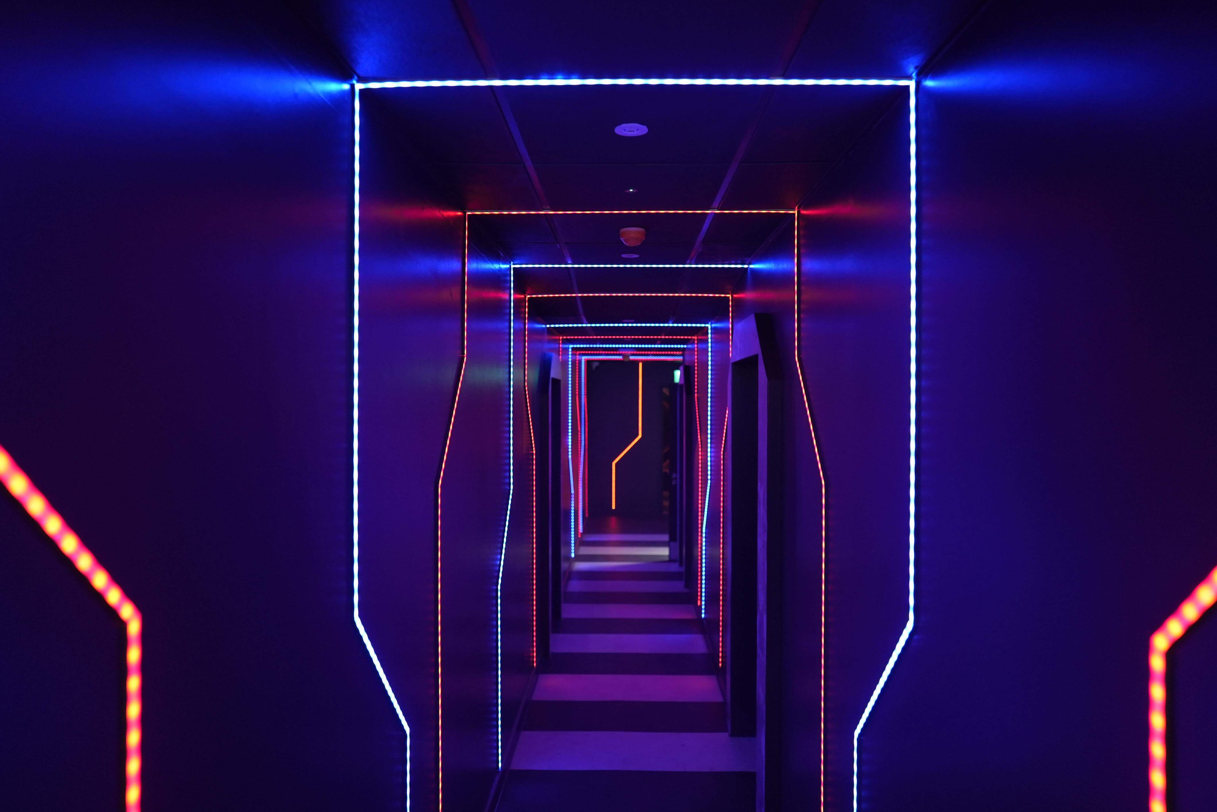 UV Lights In The Laser Tag Arena