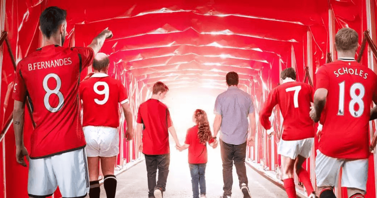 manchester team walking out onto the pitch