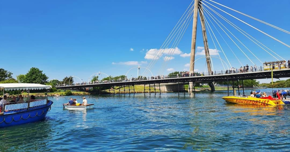 boats on river in southport