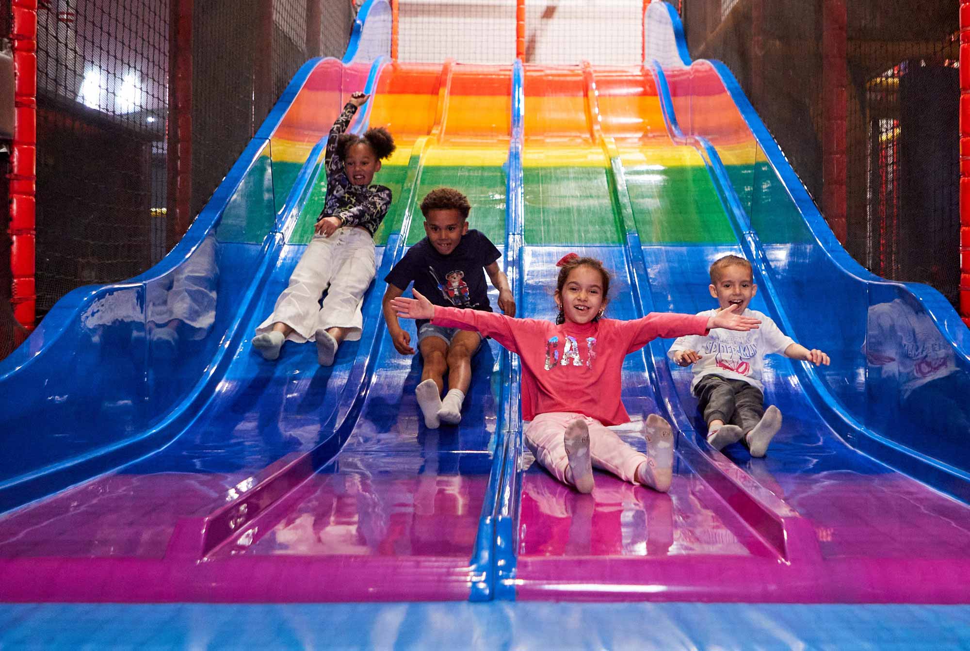 Kids Having Fun At Soft Play