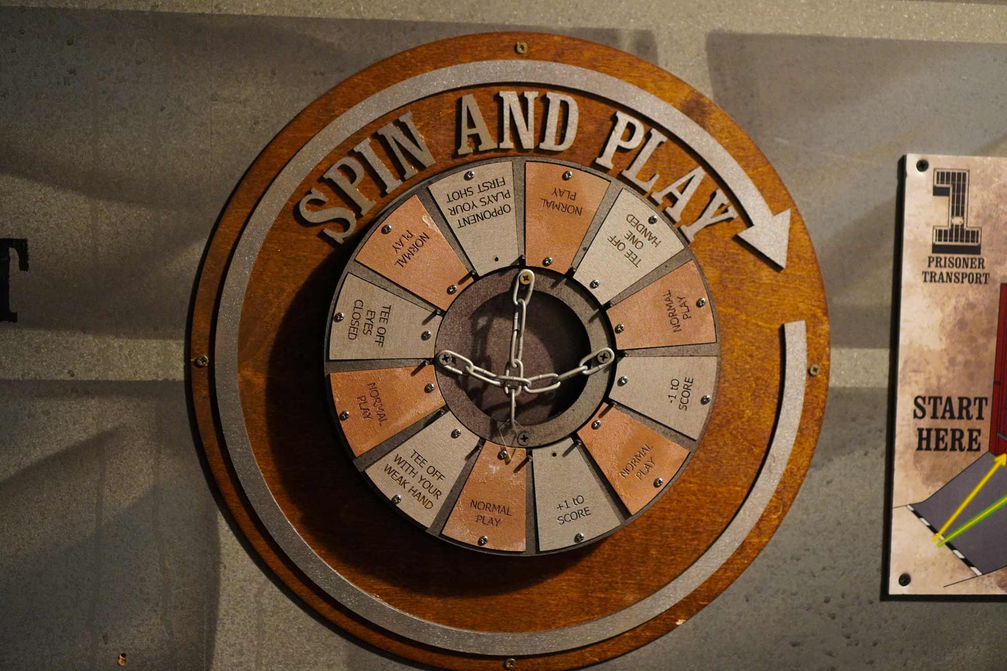 Prison Putt Crazy Golf Spinner