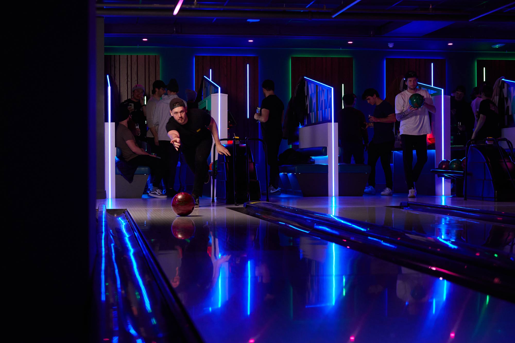 Bowling Sheffield ten pin bowling lane lighting