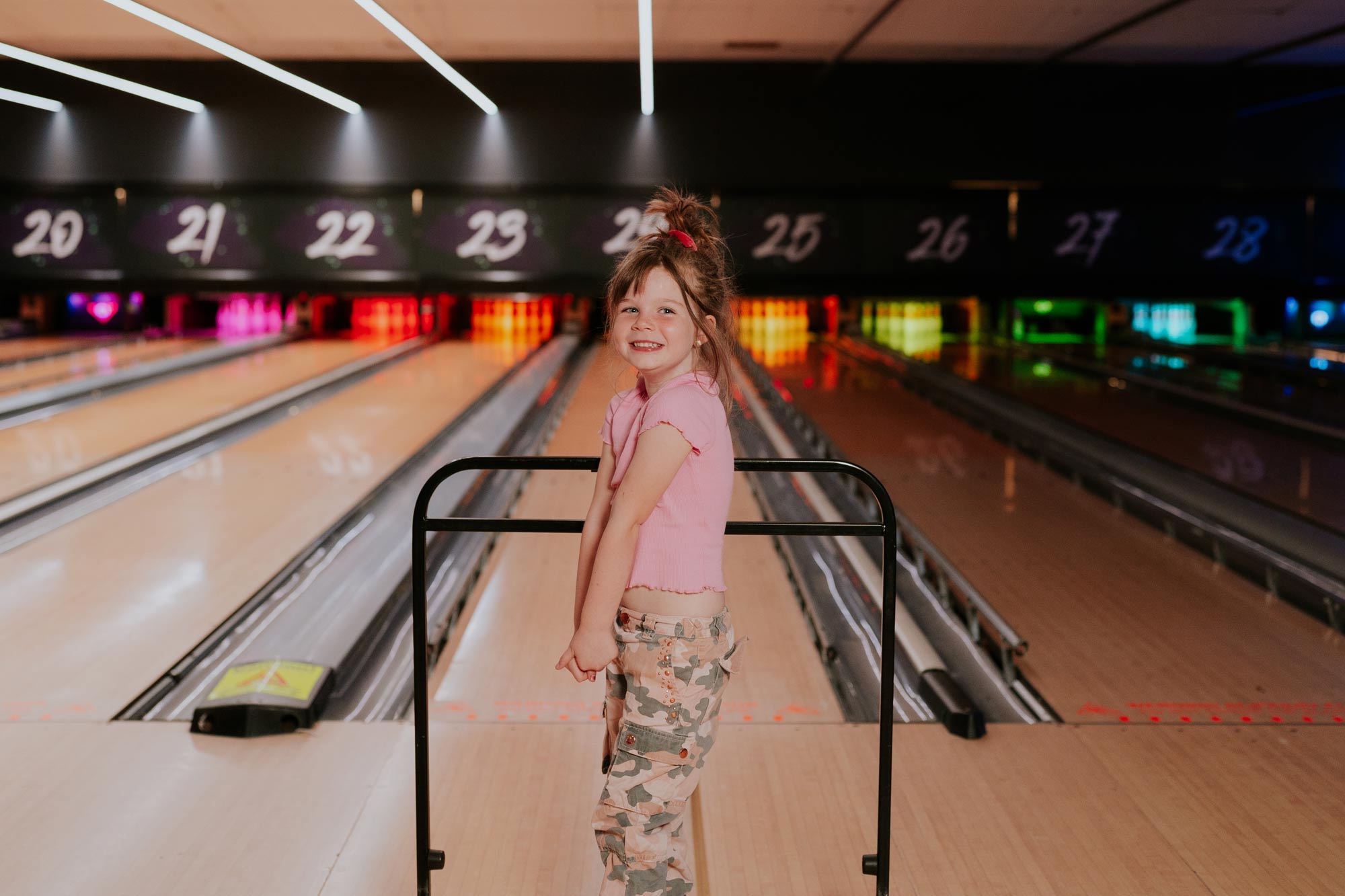 Swindon bowling little girl and ramp