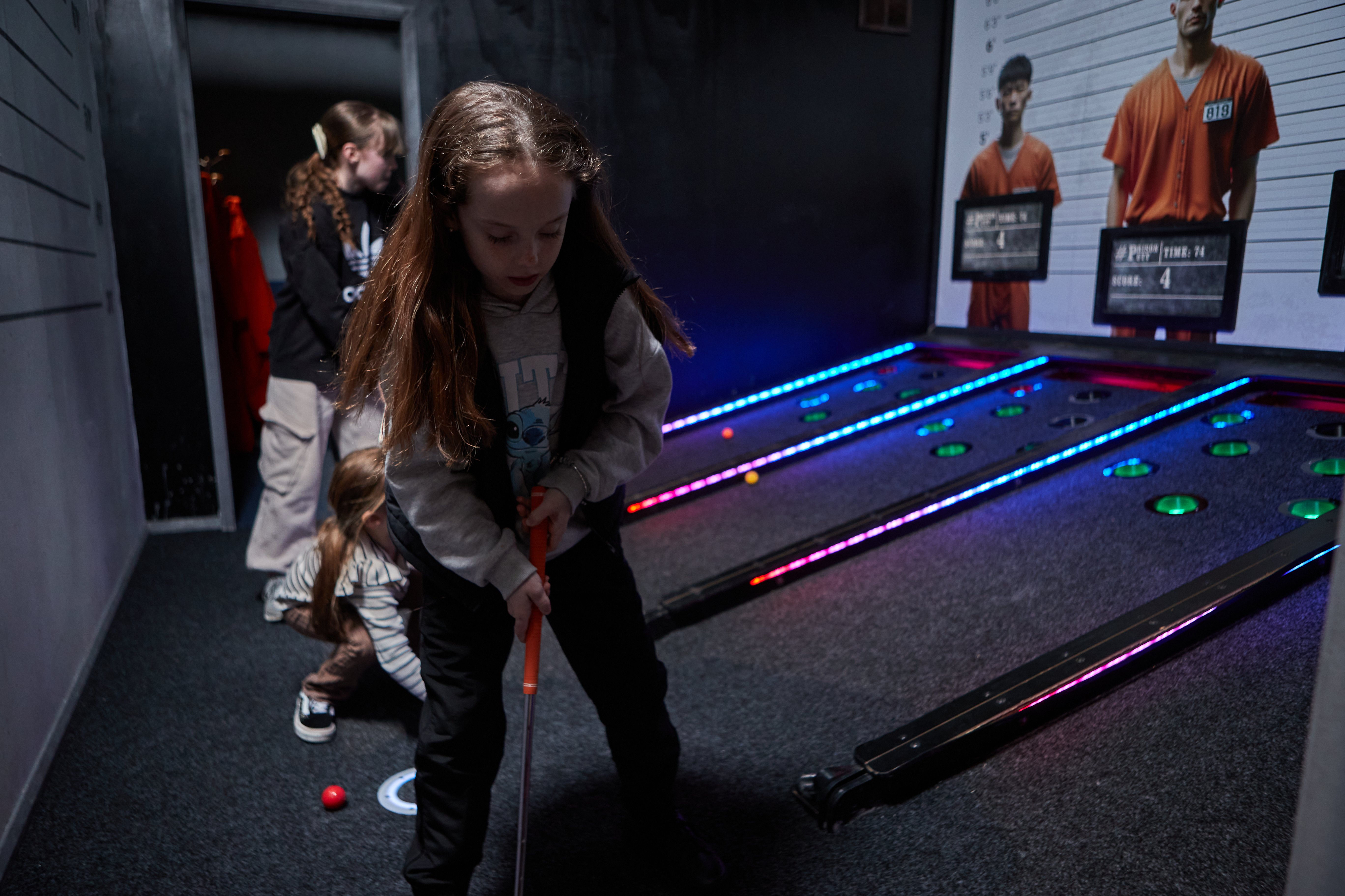 Crazy Golf Sheffield Kids Playing Golf Hole