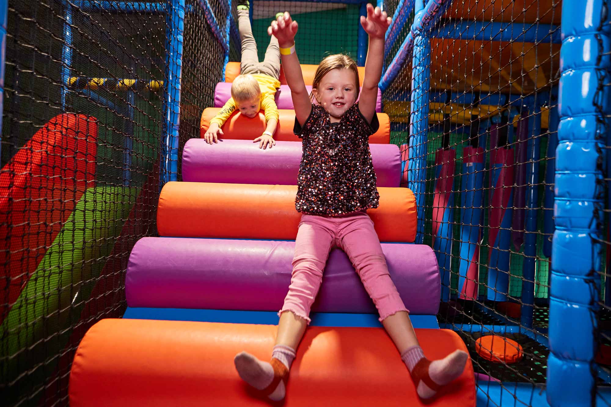 Brother And Sister In Tenpin Soft Play