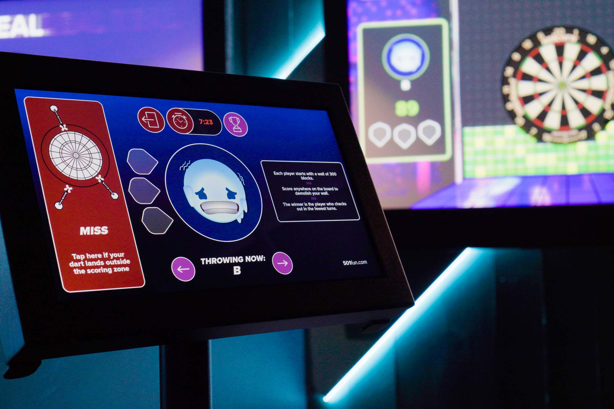 Interactive Darts At Tenpin Glasgow